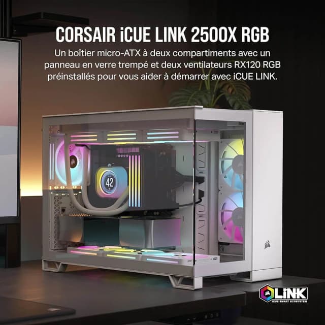 Corsair 2500X iCUE LINK RGB White