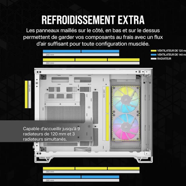 Corsair 2500X iCUE LINK RGB White