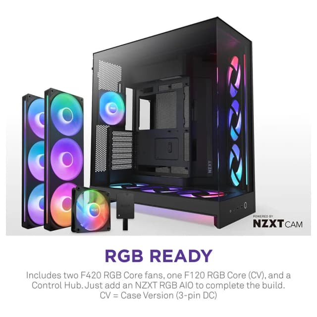 NZXT H9 Flow RGB+ Black