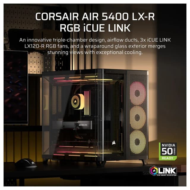 Corsair AIR 5400 LX-R RGB iCUE LINK Black