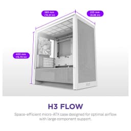 NZXT H3 Flow Blanc
