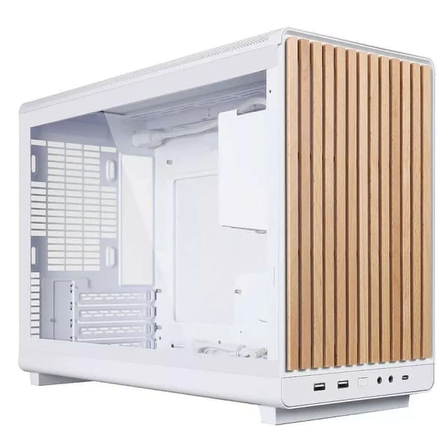 Lian Li A3-mATX Glass White Dark Wood