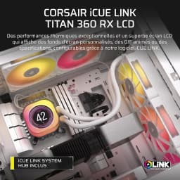 Corsair iCUE Link Titan 360 RX LCD White
