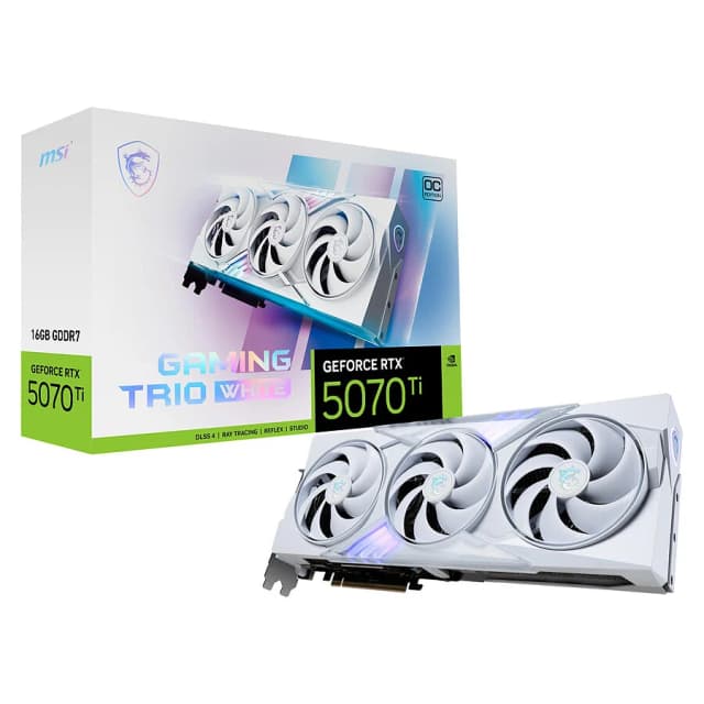 MSI GeForce RTX 5070 Ti GAMING TRIO OC WHITE 16Go GDDR7