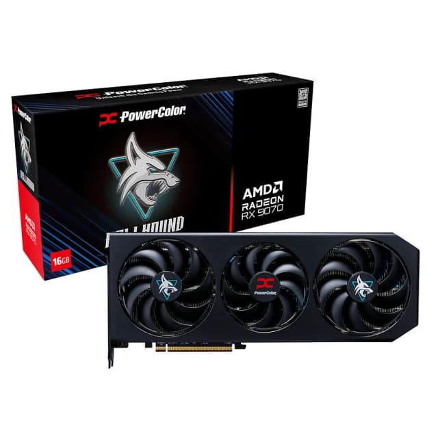 PowerColor Hellhound AMD Radeon RX 9070 OC 16Go GDDR6