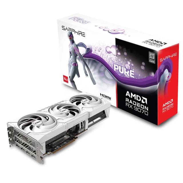 SAPPHIRE Radeon RX 9070 PURE GAMING OC 16Go GDDR6