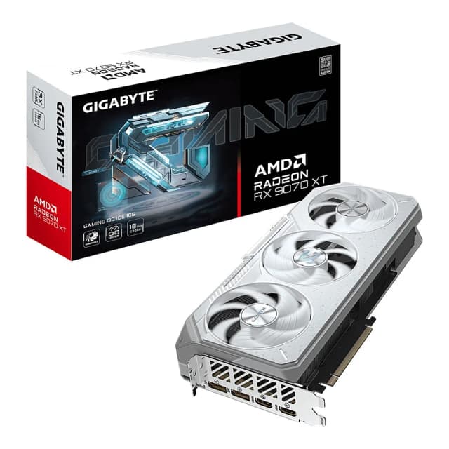 Gigabyte Radeon RX 9070 XT GAMING OC ICE 16Go GDDR6