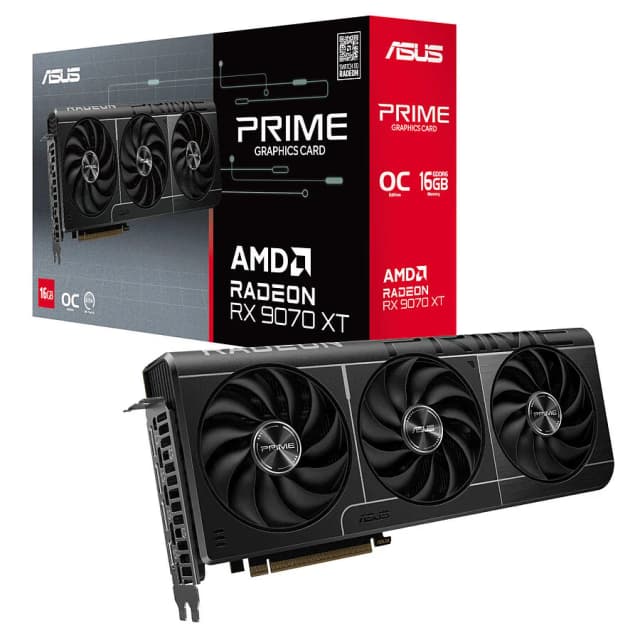 ASUS Prime Radeon RX 9070 XT OC Edition 16Go GDDR6