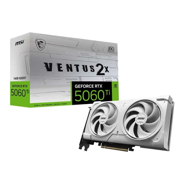 MSI GeForce RTX 5060 Ti VENTUS 2X OC PLUS WHITE 16Go GDDR7