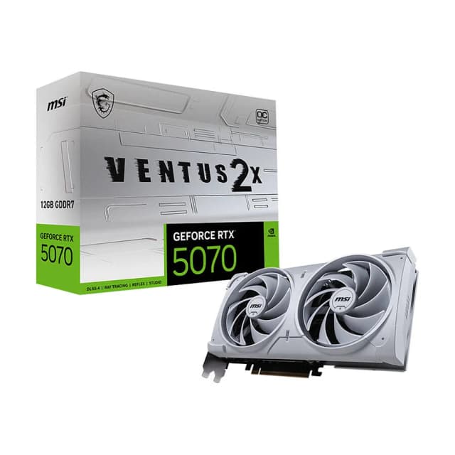MSI GeForce RTX 5070 VENTUS 2X OC WHITE 12Go GDDR7