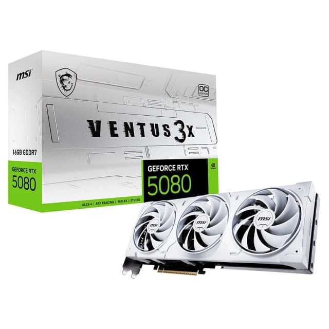 MSI GeForce RTX 5080 16G VENTUS 3X OC WHITE 16Go GDDR7