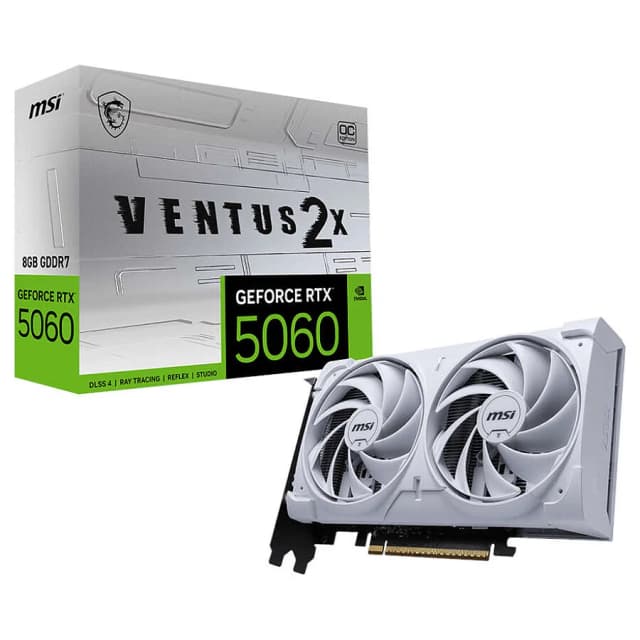 MSI GeForce RTX 5060 VENTUS 2X OC WHITE 8Go GDDR7