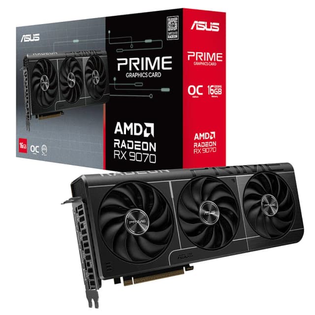 ASUS Prime Radeon RX 9070 OC Edition 16Go GDDR6