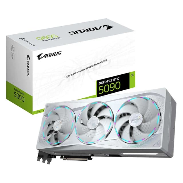 Gigabyte AORUS GeForce RTX 5090 STEALTH ICE 32Go GDDR7