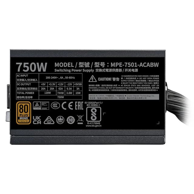 Cooler Master MWE Bronze 750 V3