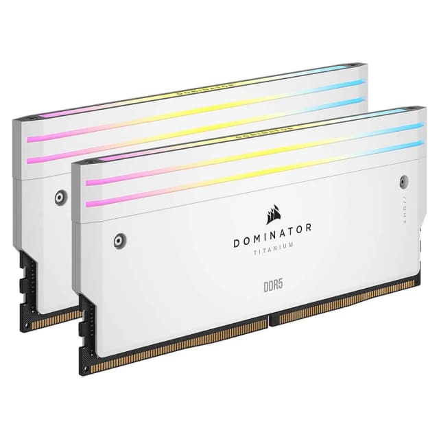 Corsair Dominator Titanium RGB White 2x32Go 6000MHz CL30