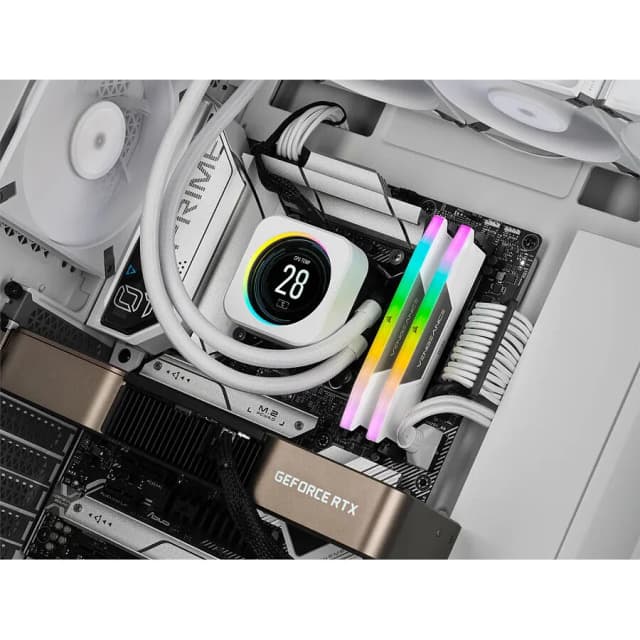 Corsair Vengeance RGB White 2x16Go 6400MHz CL36