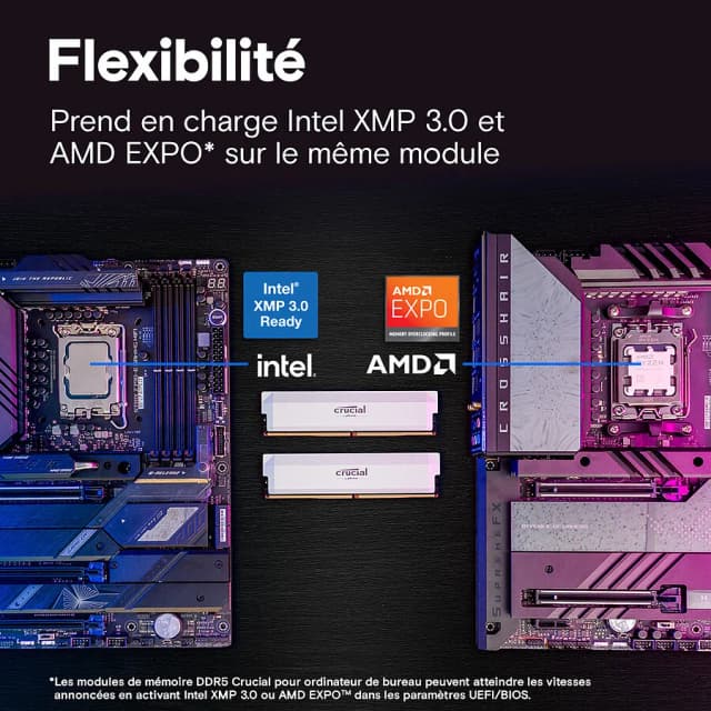 Crucial Pro Overclocking 2x16Go 6000MHz CL36 - White