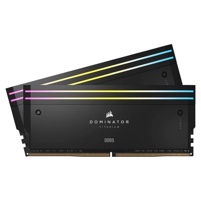 Corsair Dominator Titanium RGB Black 2x48Go 6400MHz CL32