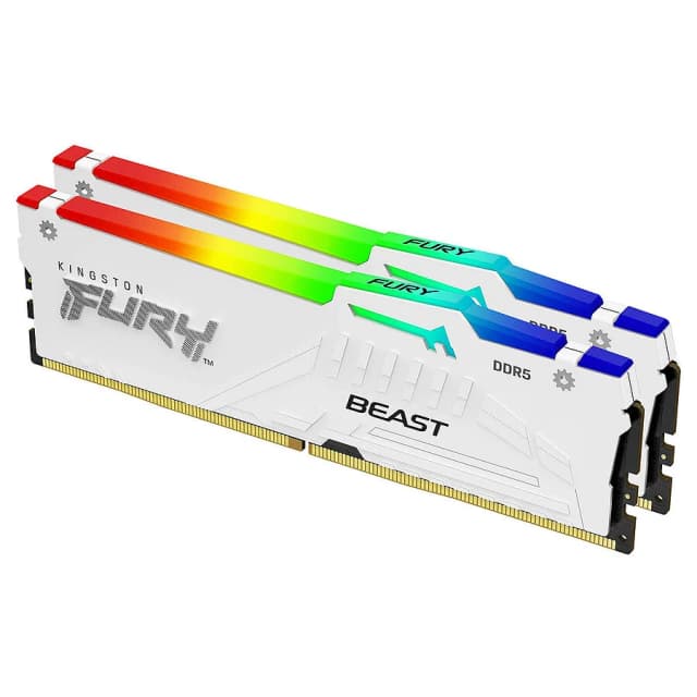 Kingston Fury Beast White RGB 2x16Go 6000MHz CL30