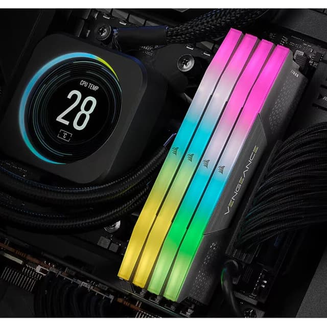 Corsair Vengeance RGB Black 16Go 6000MHz CL36 - Bulk