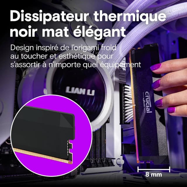 Crucial Pro Overclocking DDR5 2x32Go 6000MHz CL40