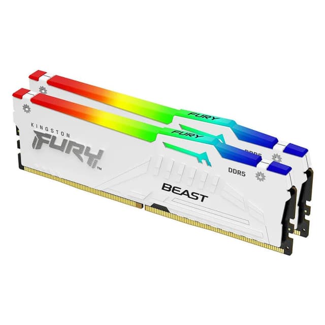 Kingston Fury Beast White RGB 2x16Go 5200MHz CL40