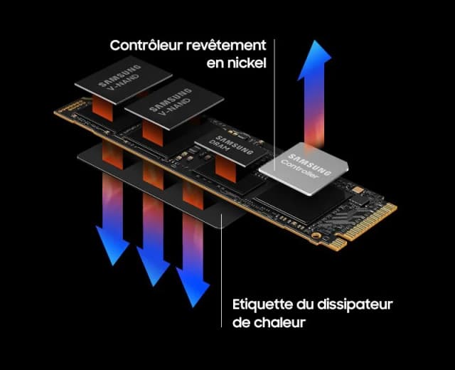 Samsung 990 PRO with heatsink 4To