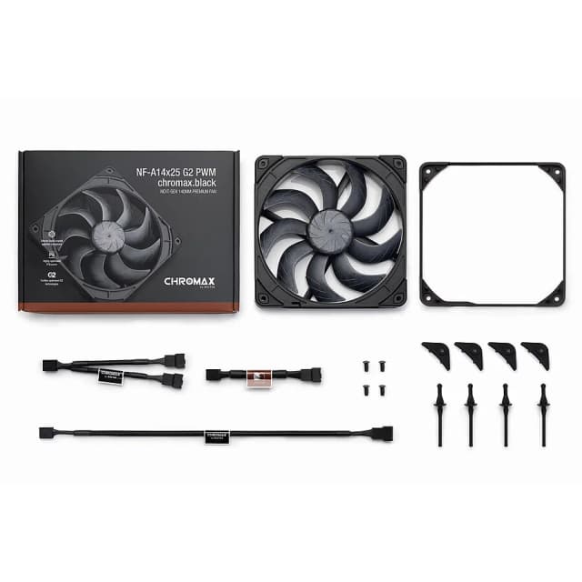 Noctua NF-A14X25 G2 PWM CHROMAX.BLACK 140mm