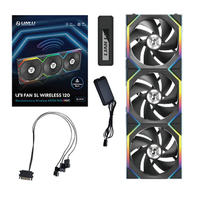 Lian Li Uni Fan SL Wireless 120 Reverse Blade 120mm x3